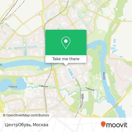 Карта ЦентрОбувь, Москва 115408