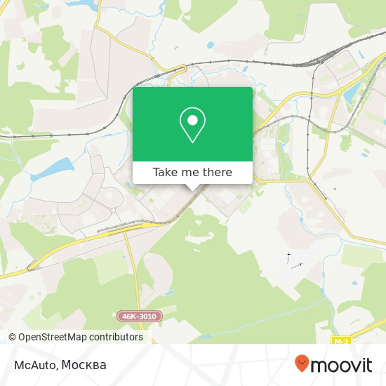 Карта McAuto, Москва 119634