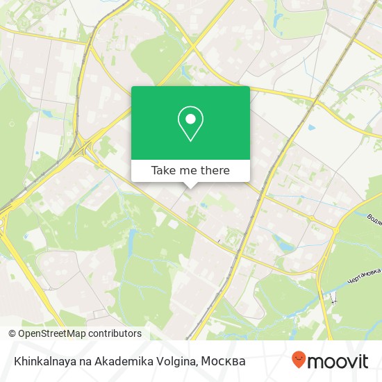 Карта Khinkalnaya na Akademika Volgina, улица Академика Волгина, 29 str 1 Москва 117437