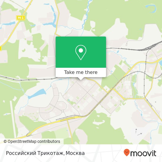 Карта Российский Трикотаж, Москва 119634