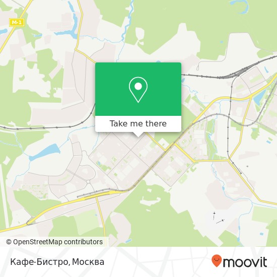 Карта Кафе-Бистро, Москва 119634