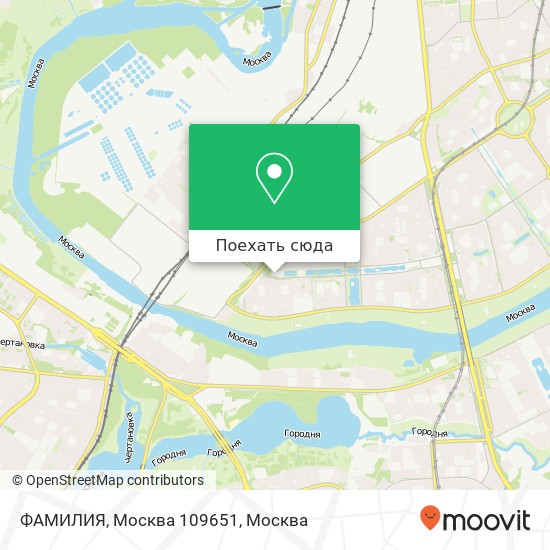 Карта ФАМИЛИЯ, Москва 109651