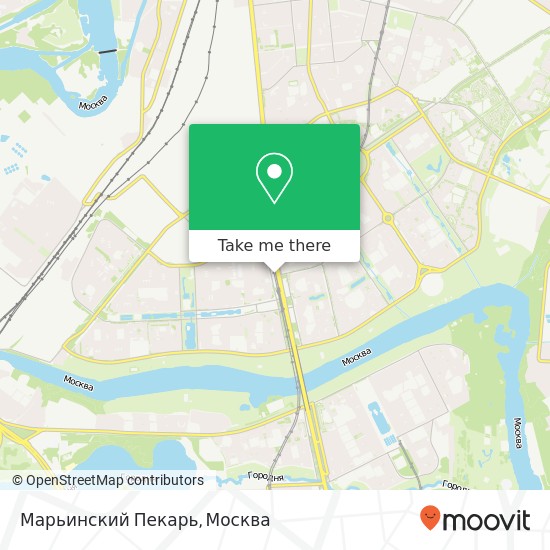 Карта Марьинский Пекарь, Москва 109369