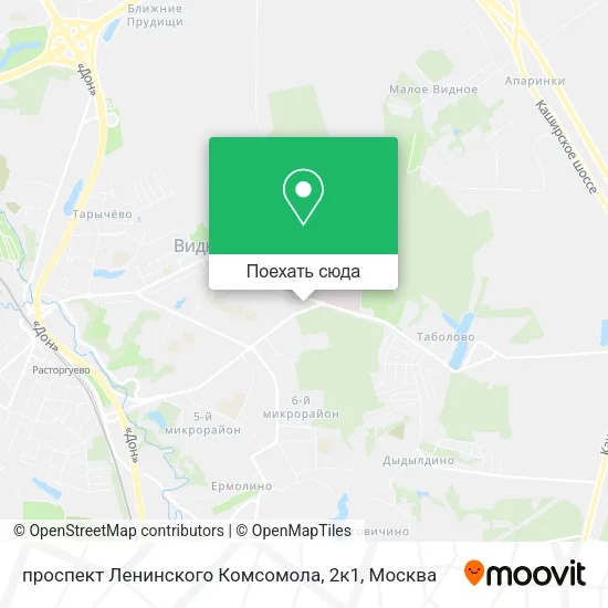 Карта проспект Ленинского Комсомола, 2к1
