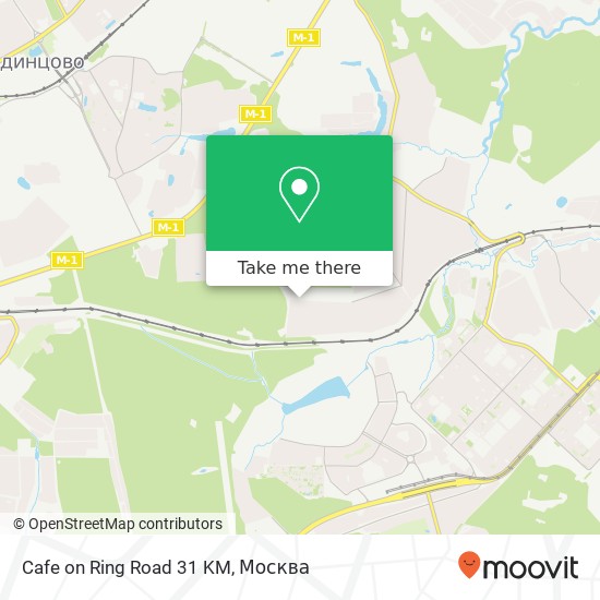 Карта Cafe on Ring Road 31 KM, Москва 142784