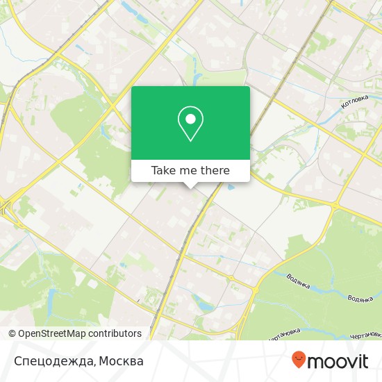 Карта Спецодежда, Москва 117485