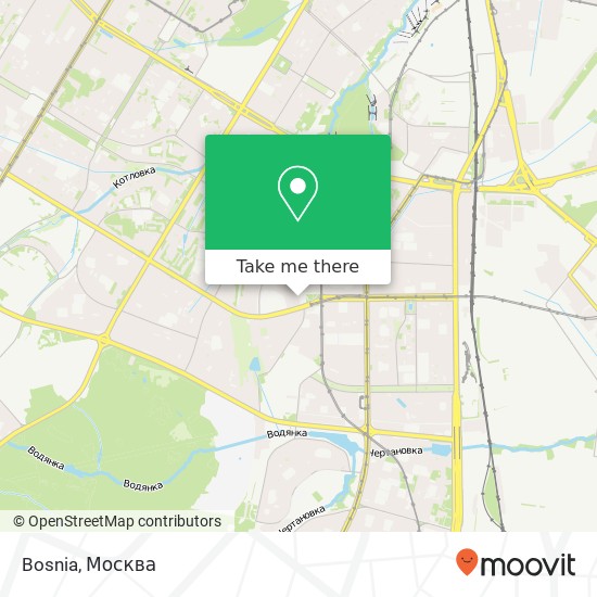 Карта Bosnia, Малая Юшуньская улица Москва 117303