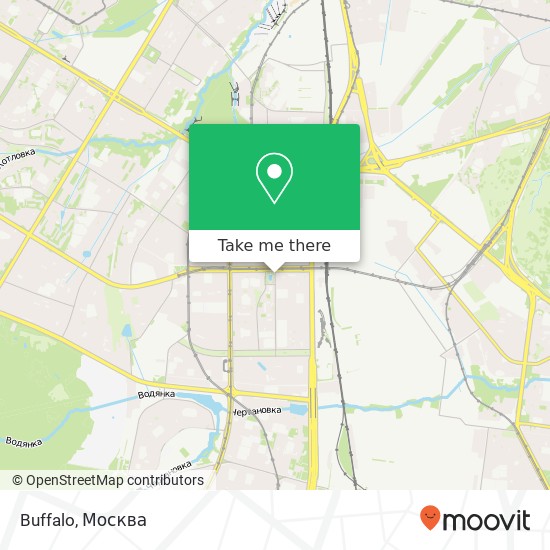 Карта Buffalo, Артековская улица Москва 117556