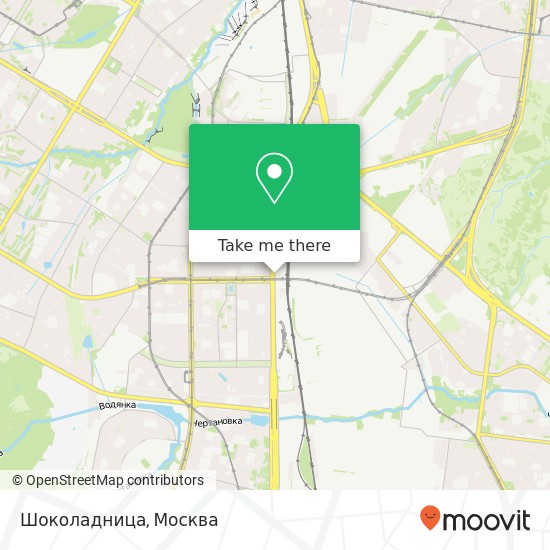 Карта Шоколадница, Варшавское шоссе, 87 Москва 117556