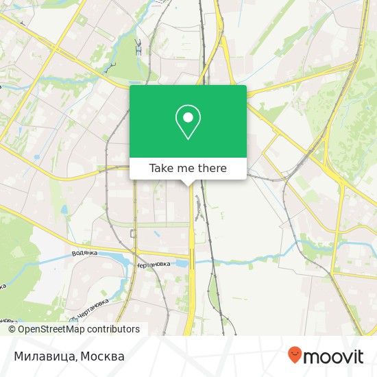 Карта Милавица, Москва 117556