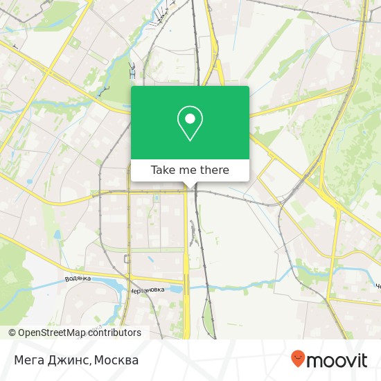Карта Мега Джинс, Москва 117556