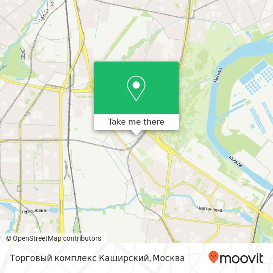 Карта Торговый комплекс Каширский, Москва 115478