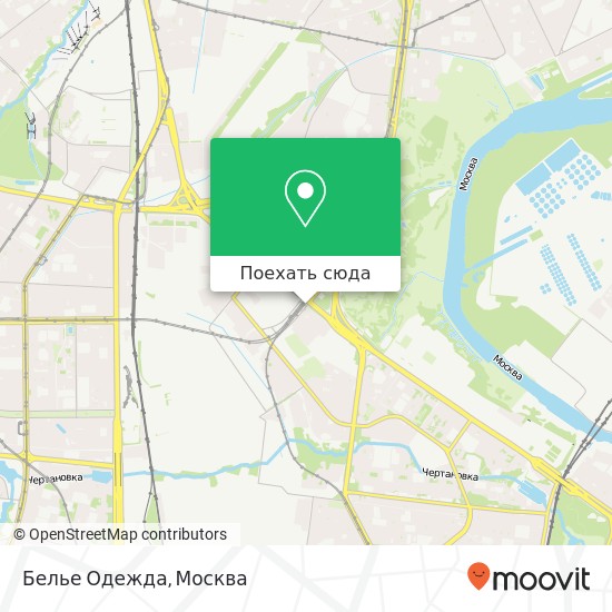 Карта Белье Одежда, улица Маршала Шестопалова Москва 115522