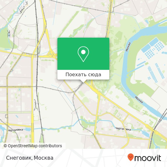 Карта Снеговик, улица Маршала Шестопалова Москва 115522