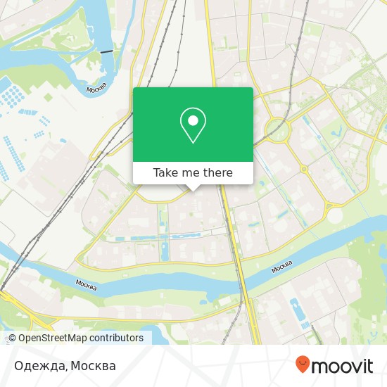 Карта Одежда, улица Перерва Москва 109369