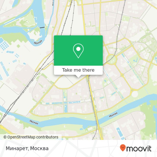 Карта Минарет, Москва 109651