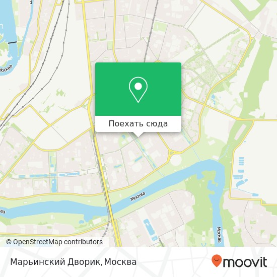 Карта Марьинский Дворик, Новомарьинская улица, 14 Москва 109652