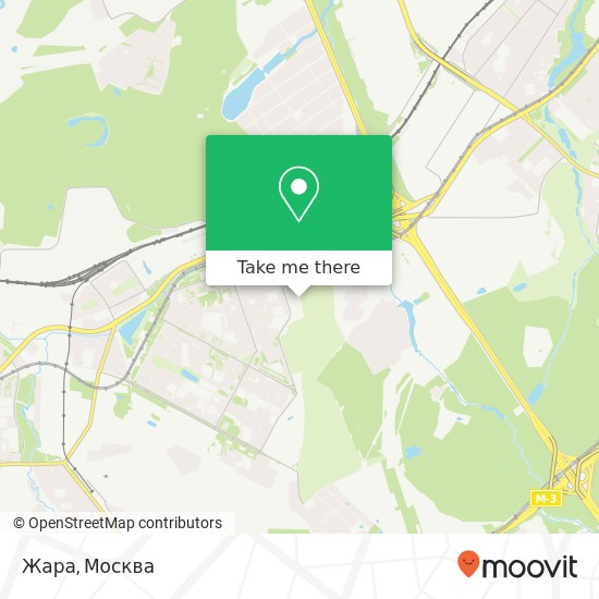 Карта Жара, улица 50 лет Октября Москва 119618