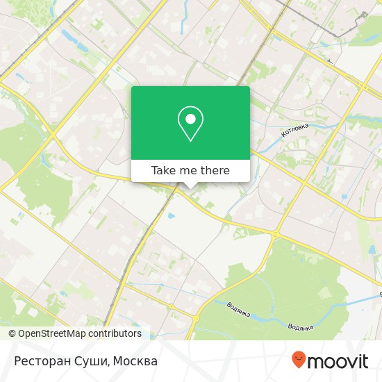 Карта Ресторан Суши, Москва 117420