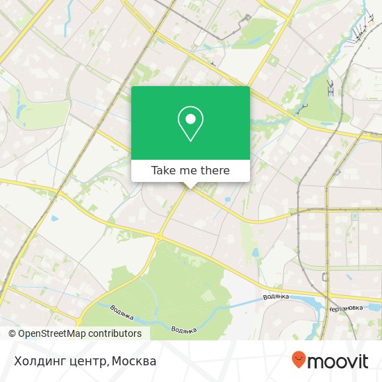 Карта Холдинг центр, Москва 117461