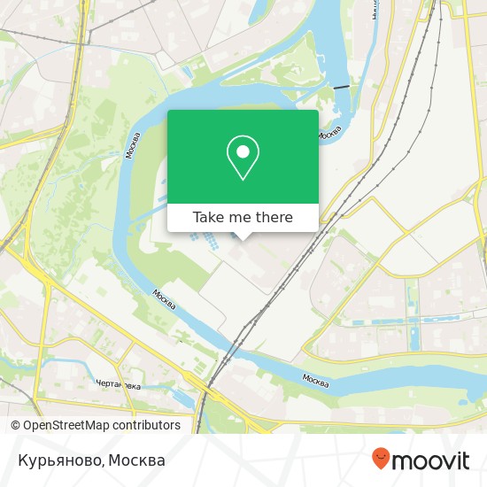 Карта Курьяново, Москва 109235