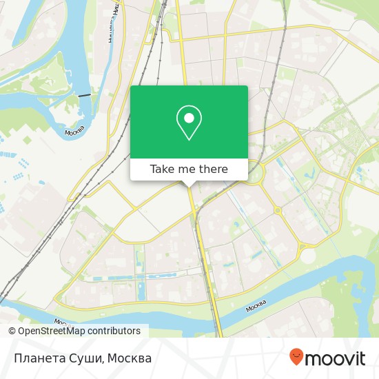 Карта Планета Суши, Люблинская улица, 153 Москва 109341