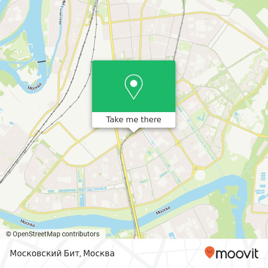 Карта Московский Бит, улица Перерва, 56 Москва 109341