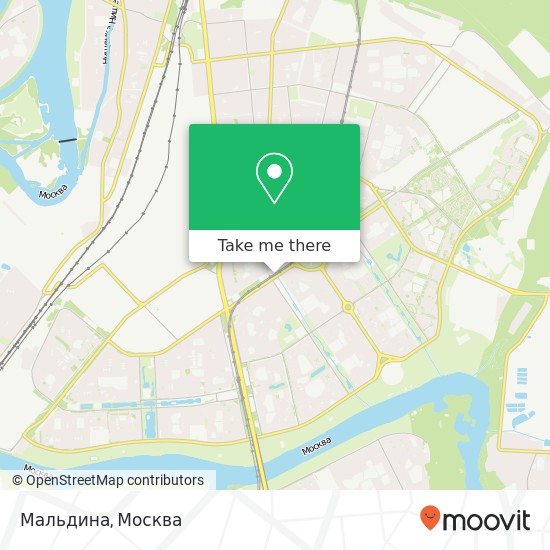 Карта Мальдина, Москва 109341
