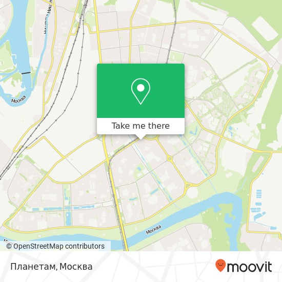 Карта Планетам, Братиславская улица Москва 109451