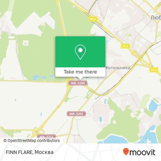 Карта FINN FLARE, Котельники 140055