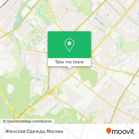 Карта Женская Одежда, Москва 119526