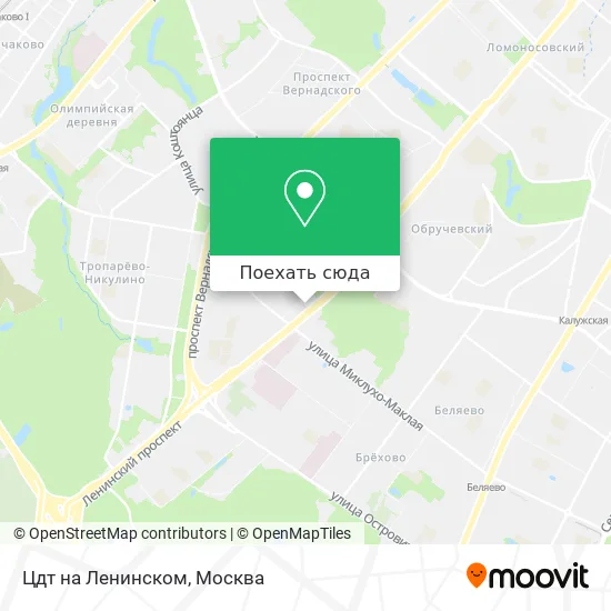 Карта Цдт на Ленинском