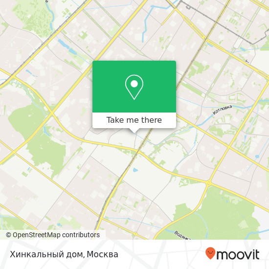 Карта Хинкальный дом, Москва 117630