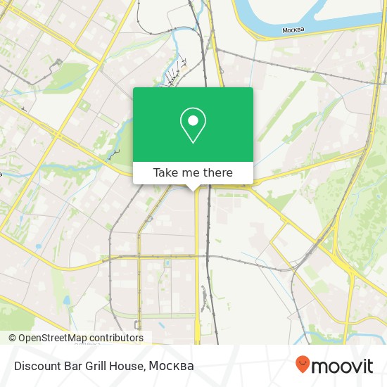 Карта Discount Bar Grill House, Варшавское шоссе Москва 117556