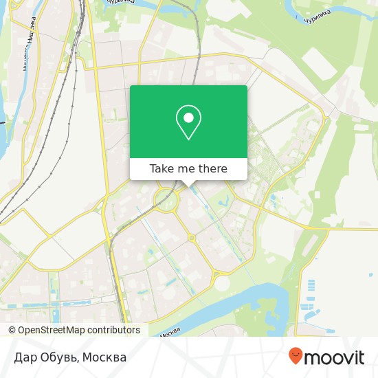 Карта Дар Обувь, Перервинский бульвар Москва 109451