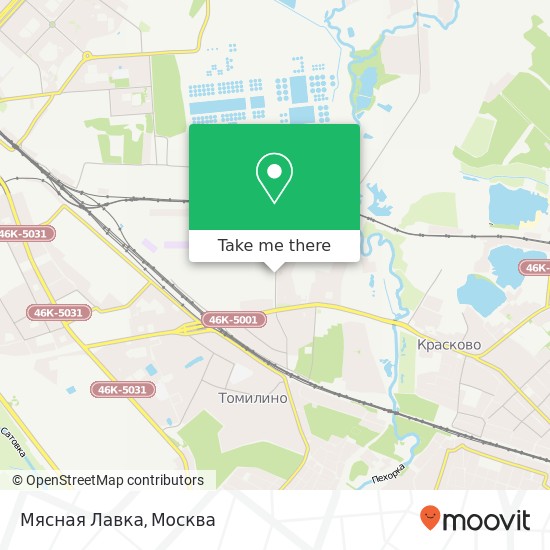 Карта Мясная Лавка, улица Гоголя Люберецкий район 140070