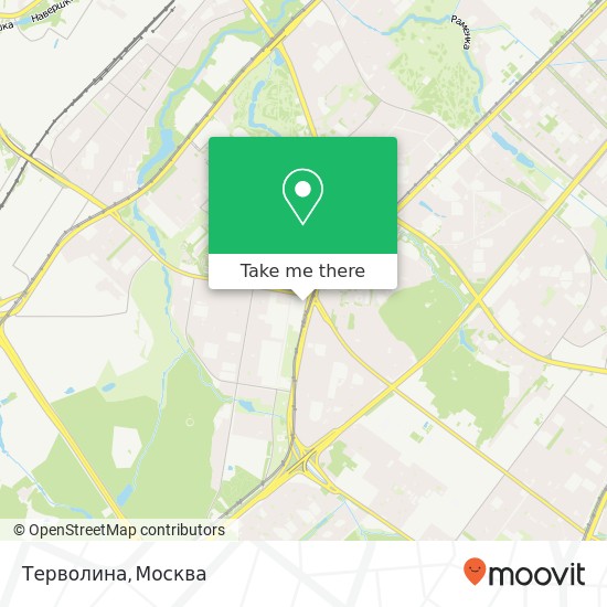 Карта Терволина, Москва 119571