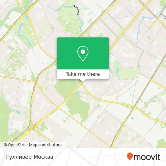 Карта Гулливер, Москва 119421