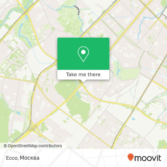 Карта Ecco, Москва 119421