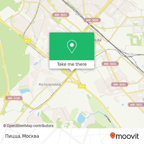 Карта Пицца, Смирновская улица Люберецкий район 140000