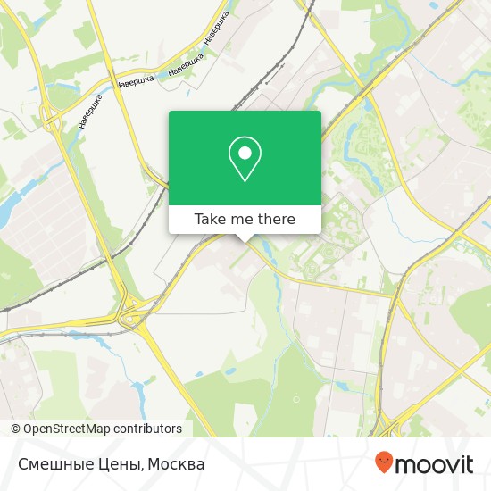 Карта Смешные Цены, Москва 119602