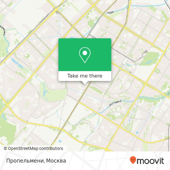 Карта Пропельмени, Москва 117393
