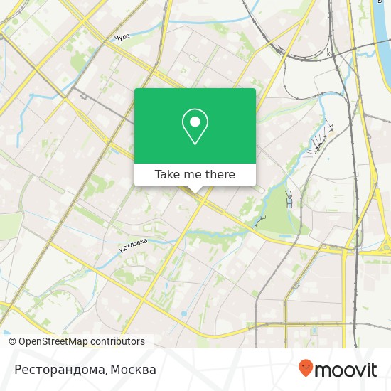 Карта Ресторандома, Москва 117418