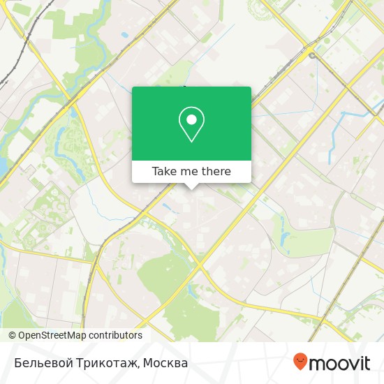 Карта Бельевой Трикотаж, 6643-й Проектируемый проезд Москва 119415