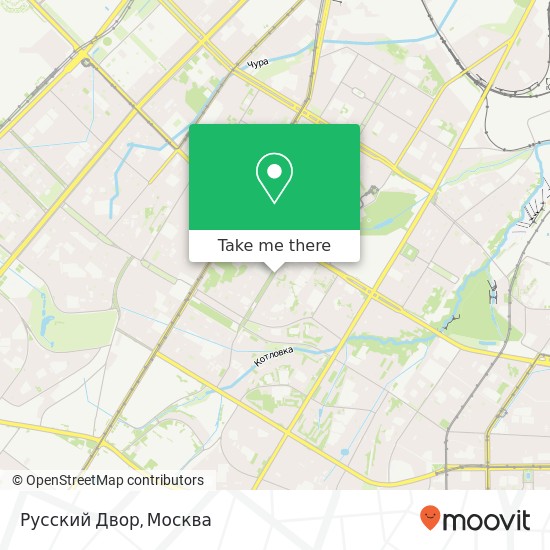 Карта Русский Двор, Новочерёмушкинская улица, 53 Москва 117418