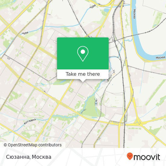 Карта Сюзанна, Нагорная улица, 25 Москва 117186