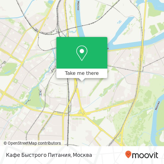 Карта Кафе Быстрого Питания, Москва 115230