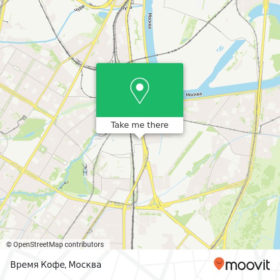 Карта Время Кофе, Москва 115230