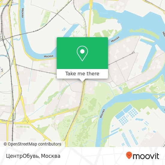 Карта ЦентрОбувь, Москва 115487