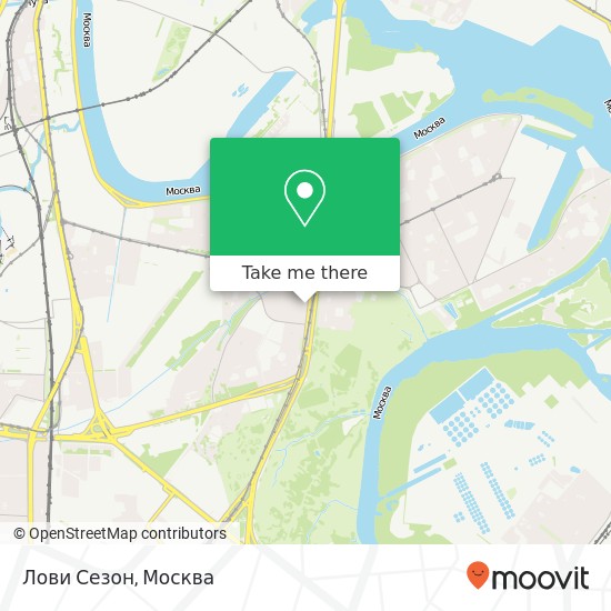 Карта Лови Сезон, Москва 115487